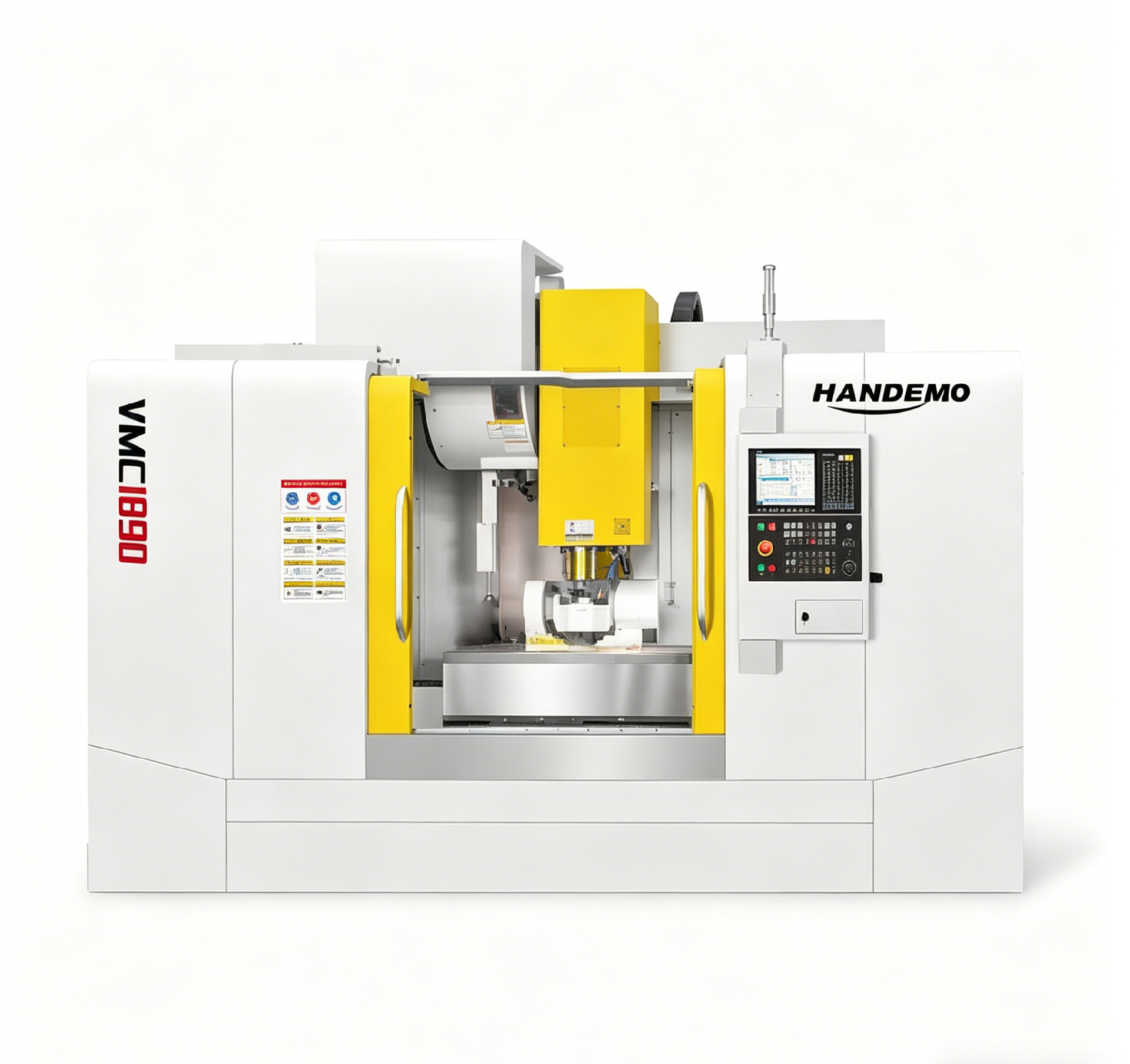 Handemo VMC1890Centro de mecanizado vertical con mesa de 2000 x 900 mm para piezas muy grandes.