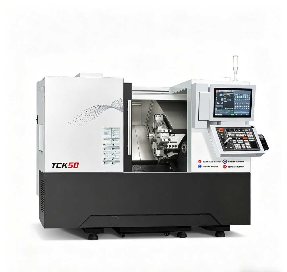 TCK50 CNC Torno de bancada inclinada