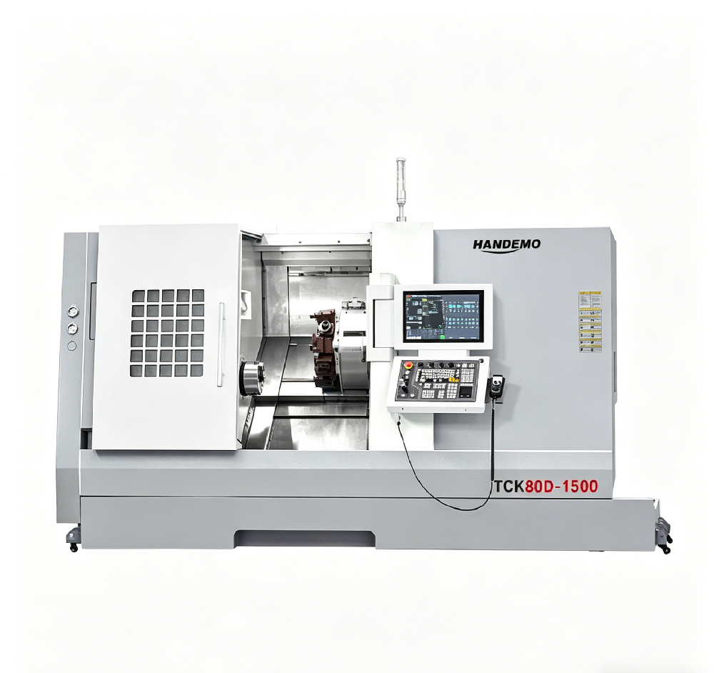 TCK80D-1500 CNC Torno de bancada inclinada