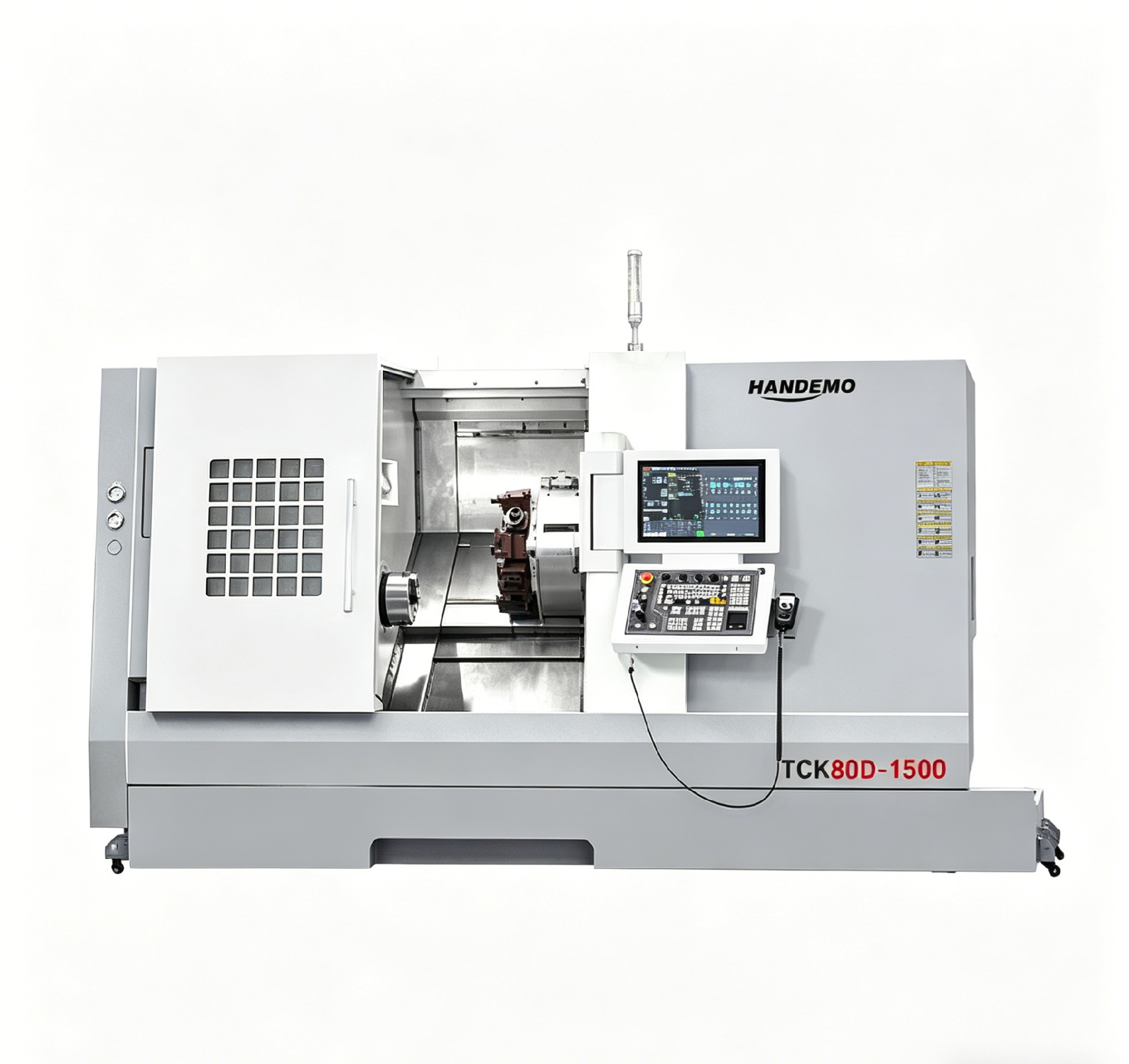 TCK80D-1500 CNC Torno de bancada inclinada