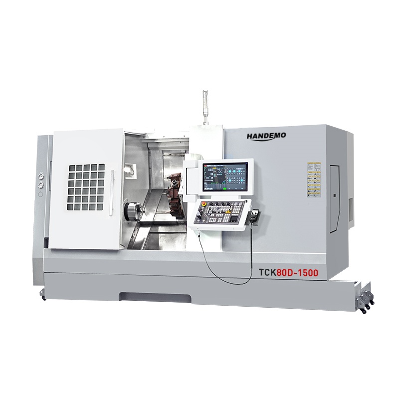 TCK80D-1500 CNC Torno de bancada inclinada