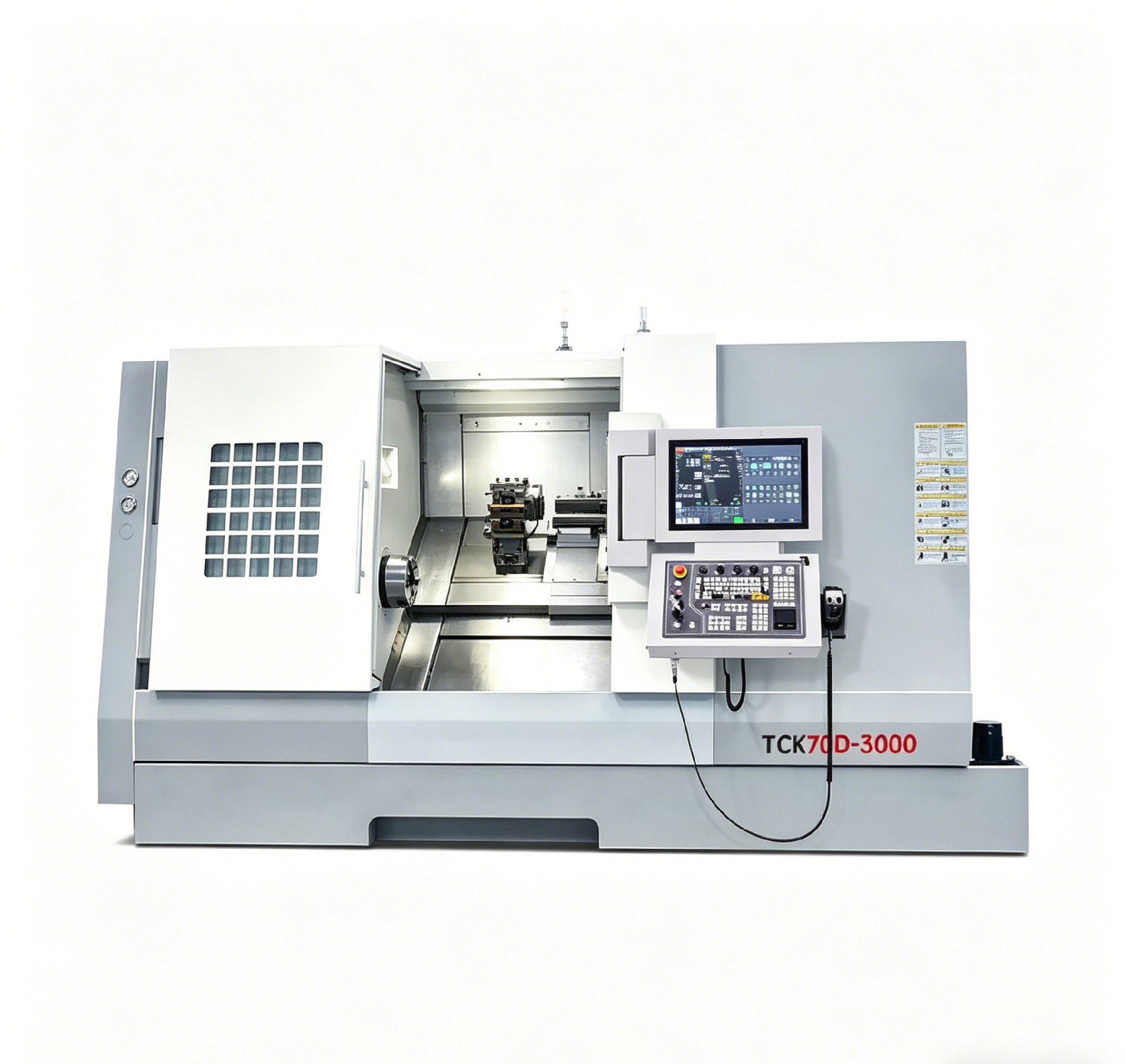 TCK70D CNC Torno de bancada inclinada