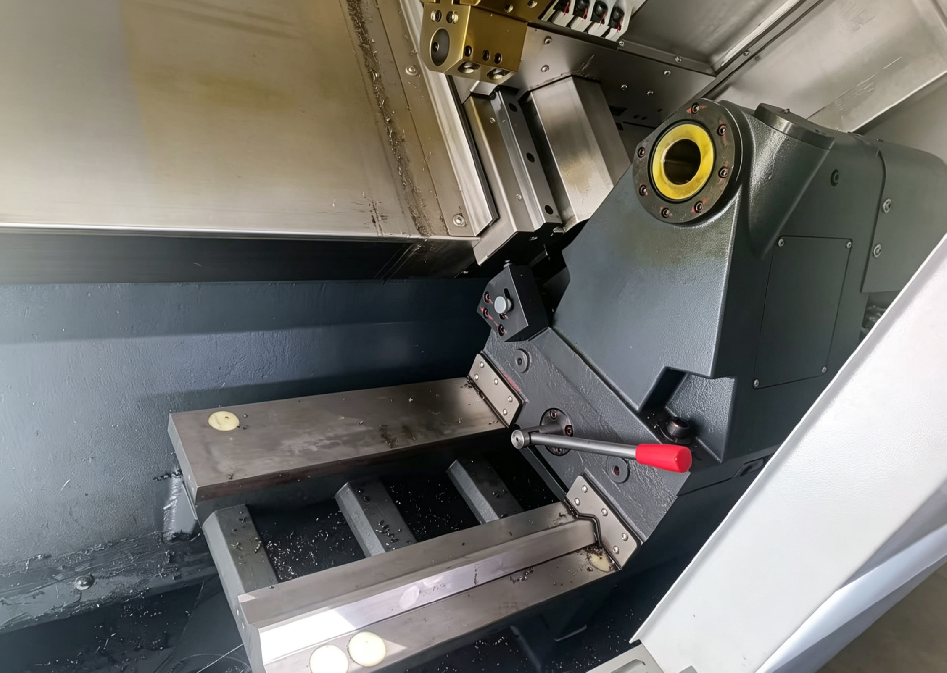 TCK50 CNC Torno de bancada inclinada