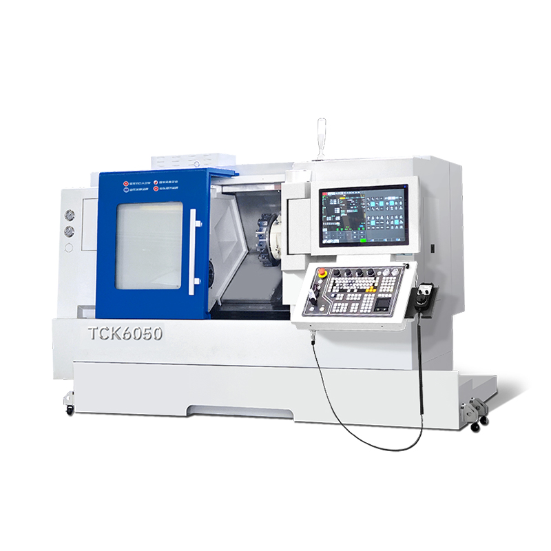 TCK6050 CNC Torno de bancada inclinada | Handemo Solución de torneado