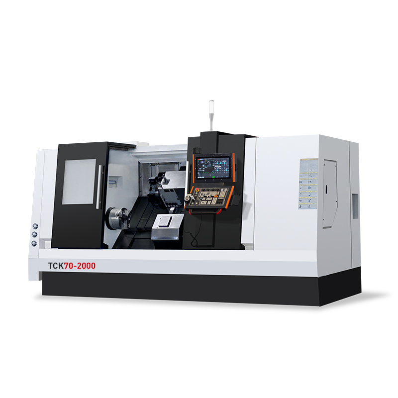 TCK70 CNC Manual de usuario del torno de bancada inclinada – Operación, programación y mantenimiento