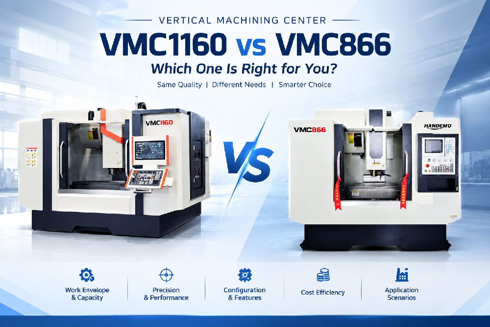 VMC866 vs VMC1160: Elección de un centro de mecanizado