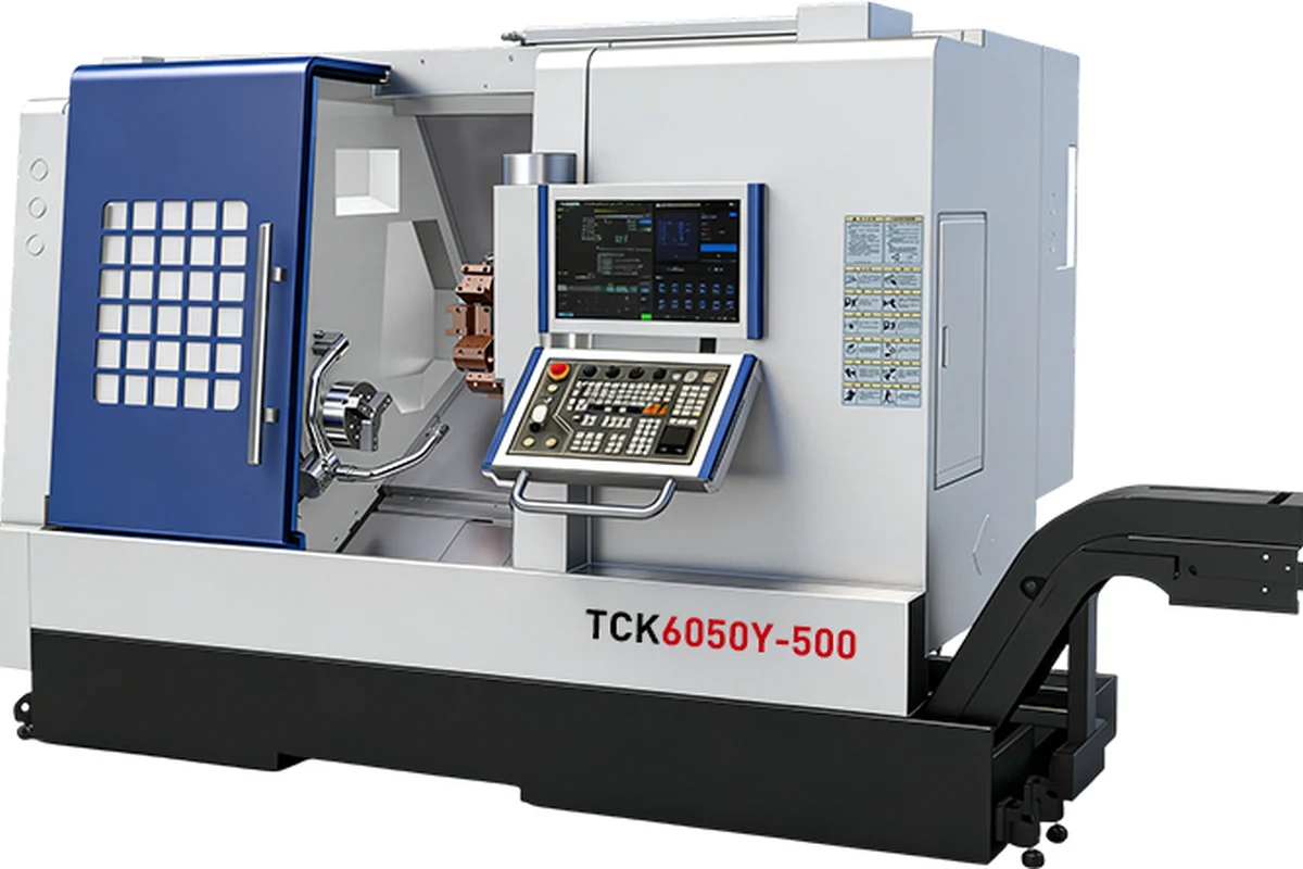 Handemo TCK6050Y Máquina fresadora-torneadora con torreta de eje Y para torneado y fresado en una sola configuración
